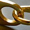 Hook bangle, 14K brushed matte gold